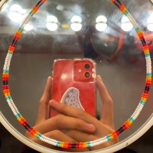 White serape choker!!